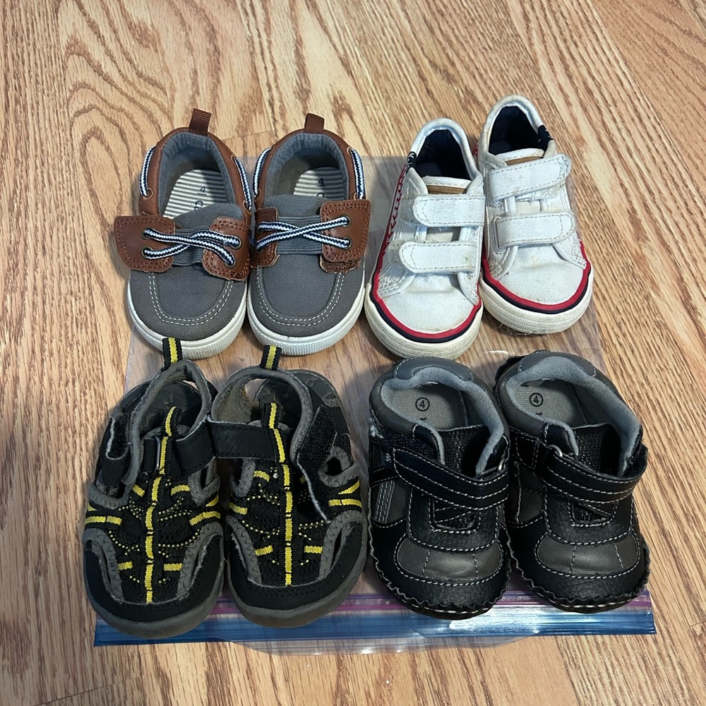 Baby Boy Shoe Bundle Size 4